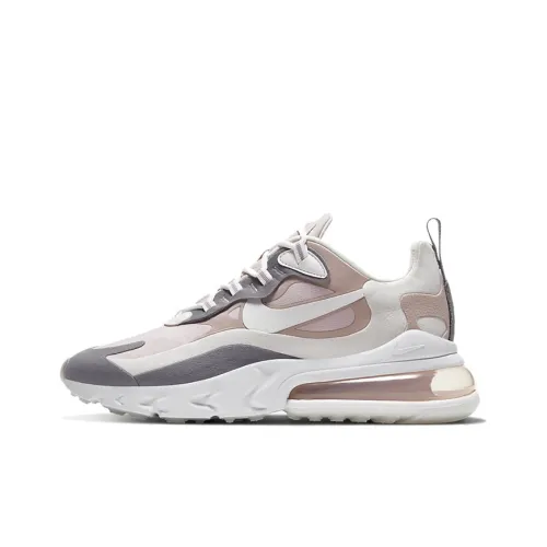 Nike Air Max 270 Устойчивый к истиранию Низкий Топ Повседневные Беговые кроссовки Женские Серебряный Розовый