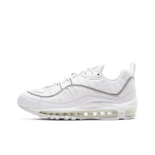 Nike Air Max 98 Low Топ Air Cushion Марафон Беговые кроссовки Женские Белые
