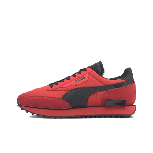 PUMA Porsche Legacy Future Rider Turbo Low Топ Беговые кроссовки Мужские Красный Черный