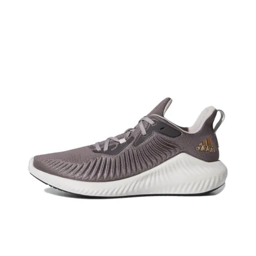 Adidas Alphabounce+ Нескользящий Легкий Низкий Топ Беговые кроссовки Женские Металлик Медный