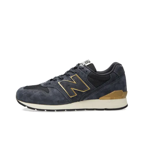 New Balance NB 996 Амортизация Низкий Топ Унисекс Синий Золото Цвет