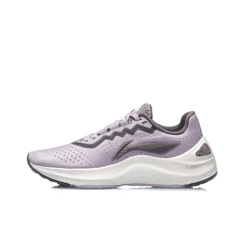 LiNing Arashi Shock Absorbers Slip-Resistant Abrasion-Resistant Low-Top Беговые кроссовки Женские Purple