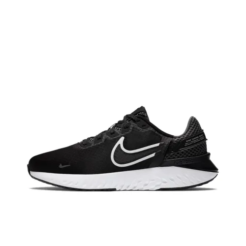 Nike Legend React 3 Амортизаторы Slip-resistant Низкий топ Повседневные беговые кроссовки Мужские Черный Белый