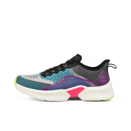 PEAK Амортизация Дышащий Легкий Устойчивый к растяжению Низкий Топ Беговые кроссовки Женские Цвет шмеля Синий