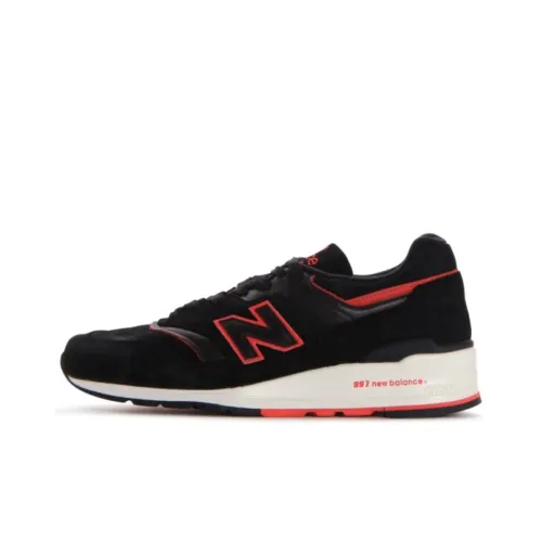 New Balance NB 997 Амортизация Низкий Топ Беговые Кроссовки Мужские Черные Красные