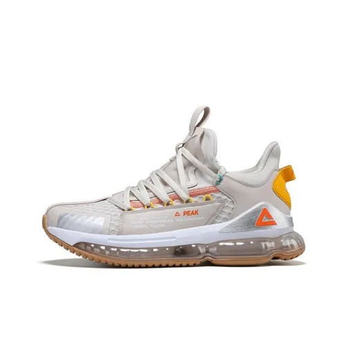 PEAK Шокабсорберы Slip-resistant устойчивые к истиранию дышащие низкий топ P MOTIVE Беговые кроссовки Мужской слоновая кость Желтый