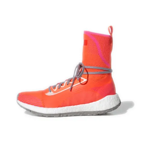 Adidas PulseBOOST HD MID S. Высокий топ беговые кроссовки женские оранжевые