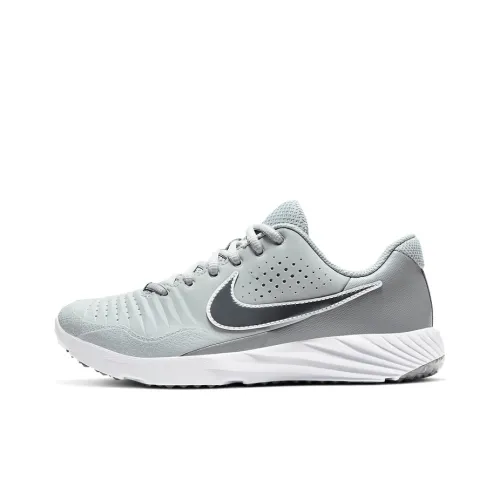 Nike Alpha Huarache 3 Амортизирующие шоки противоскользящие устойчивые к истиранию легкие низкий топ беговые кроссовки GS серый белый