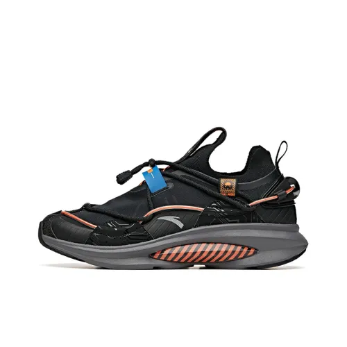 ANTA Противоскользящие Износостойкие Низкие Беговые кроссовки Мужские Экстрим Найт Черный