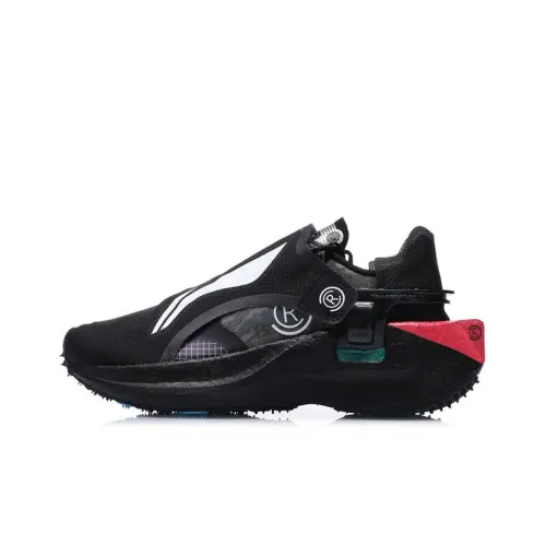 LiNing Ranger Шок Absorbers Противоскользящие Устойчивые к Износу Низкий Топ Беговые кроссовки Женские Черный