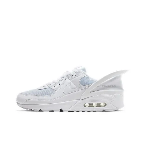Nike Air Max 90 Low Топ Беговые кроссовки Мужские Белые Синие