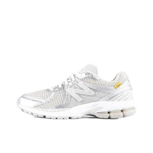 DIME x New Balance 860 v2 Low Топ Беговые кроссовки Унисекс Серебристо-белый