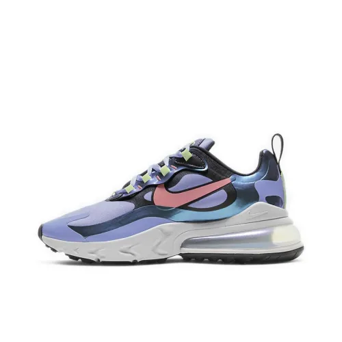 Nike Air Max 270 Low Топ Air Cushion Марафон Беговые кроссовки Женские Синий Розовый
