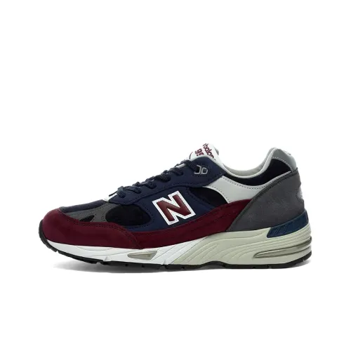 New Balance NB 991 Series Низкие Беговые Кроссовки Мужские Черные Красные