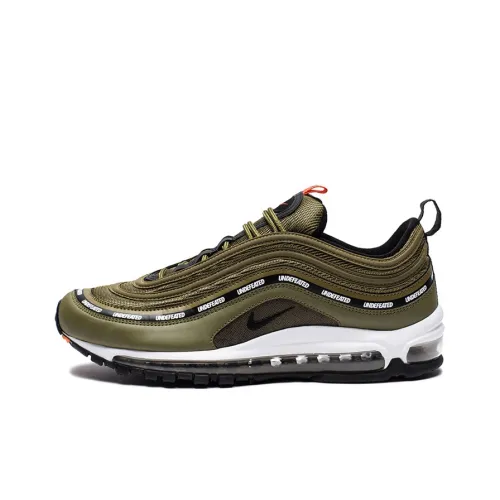 UNDEFEATED x Nike Air Max 97 Low Топ Air Cushion Беговые кроссовки Унисекс Армейский зеленый