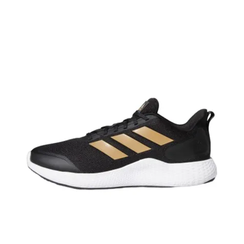 Adidas Day Shock Absorbers Slip-Resistant Low Top Marathon Running Shoes Men's Black Gold Adidas Day Shock Absorbers Slip-Resistant Низкий Топ Марафон Беговые Кроссовки Мужские Черный Золото
