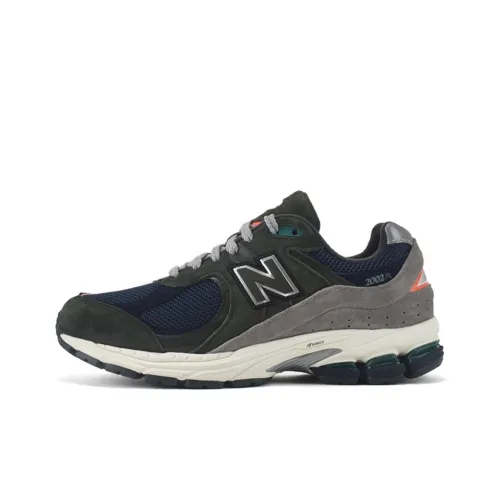 New Balance NB 2002R Амортизация Устойчивость к истиранию Баланс Легкий Низкий Топ Беговые кроссовки Унисекс Синий Серый Ширина D