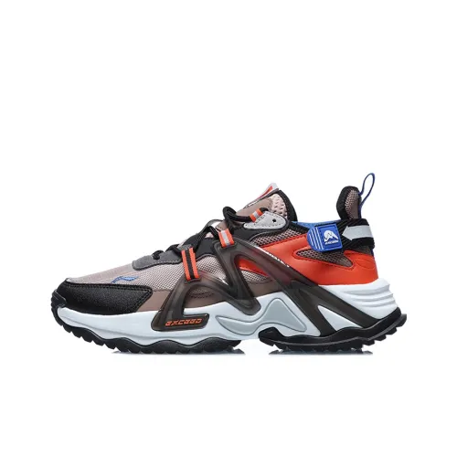 LINING Exceed Амортизация Низкий Топ Беговые Кроссовки Мужские Коричневый Черный