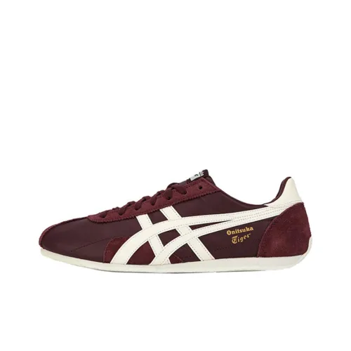 Onitsuka Tiger Runspark Нескользящий Легкий Низкий Топ Беговые кроссовки Унисекс Красный