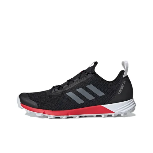 adidas Terrex Speed Trail Дышащие Низкие Кроссовки для Бега Мужские Черные