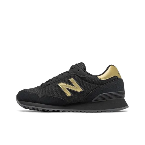 New Balance NB 515 Low Топ Беговые кроссовки Женские Черный Золотой