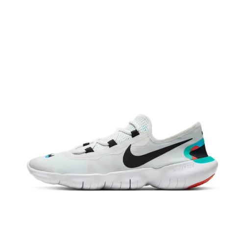 Nike Free Rn 5,0 Дышащий и Легкий Низкий Топ Повседневные Беговые Кроссовки Мужские Белые