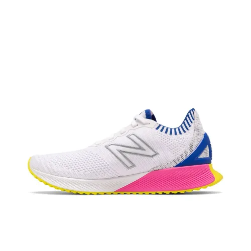 New Balance NB FuelCell Echo Амортизация Покрытие Дышащий Низкий Топ Беговые кроссовки Женские Белый Синий Розовый