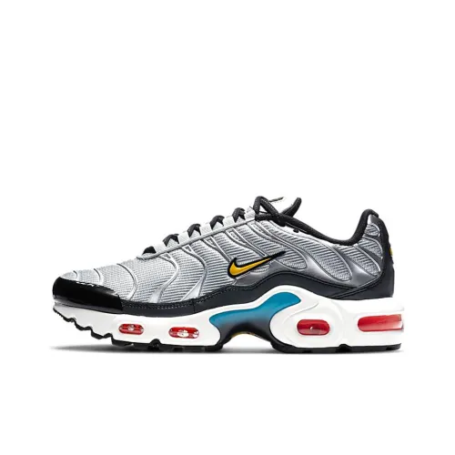 Nike Air Max Plus Low Топ Беговые кроссовки Женские Черный Серебряный Желтый