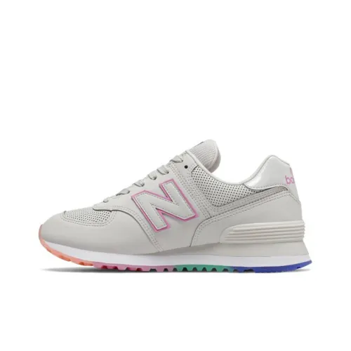 New Balance NB 574 Low Топ Беговые кроссовки Женские Светло-серый