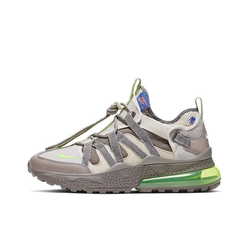 Nike Air Max 270 Bowfin Амортизация Износостойкий Низкий Топ Беговые кроссовки Мужские Серый Зеленый