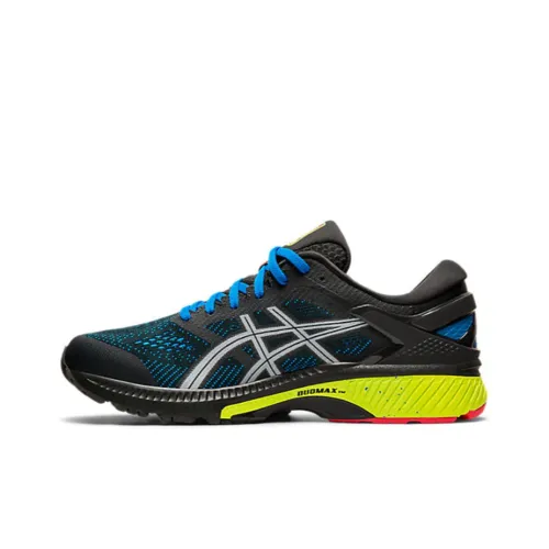 Asics Gel Kayano 26 Амортизация Отскок Поддержка Низкий Топ Беговые кроссовки Мужской Черный Синий