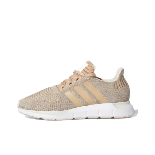Adidas Originals Swift Run Slip-resistant Lightweight Abrasion-resistant Low-top Marathon Running Shoes Women's Nude