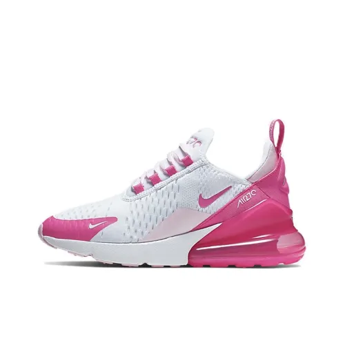 Nike Air Max 270 Low Топ Детская Беговая Обувь Розовая Белая
