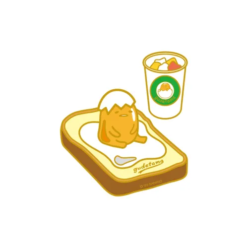 TOP TOY Sanrio Family Lazy Яйцо Gudetama Puffy Bed Collection Наклейки для холодильника Магниты аниме-тематики