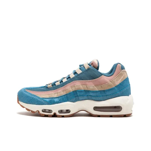 Nike Air Max 95 Low Топ Air Cushion Марафон Беговые кроссовки GS Синий Розовый