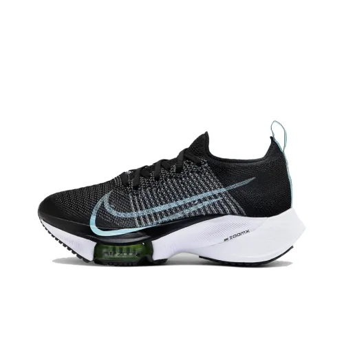 Nike Air Zoom Tempo Next% Амортизаторы Slip-resistant Abrasion-resistant Низкий топ Беговые кроссовки Женские Black Blue