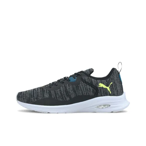 PUMA Hybrid Fuego KNIT Low Топ Беговые кроссовки Мужской Серый Синий