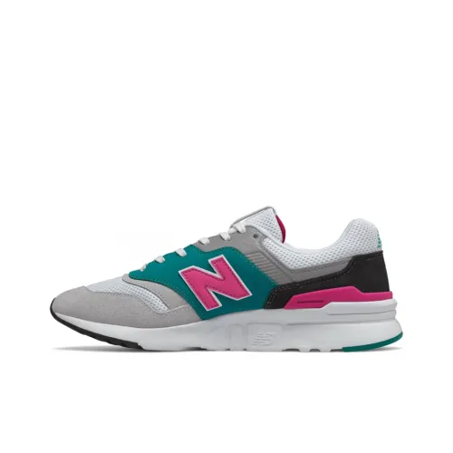 New Balance NB 997 Амортизация Низкий Топ Беговые кроссовки Унисекс Зеленый Розовый