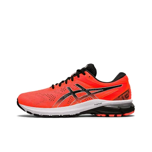 Asics GT 2000 8 Амортизация Устойчивый к истиранию Легкий Низкий Топ Беговые кроссовки Мужские Красный Черный