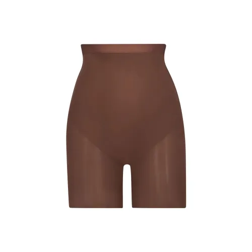 SKIMS Barely THERE LOW Спина Короткий Повседневные шорты Женские JASPER Красный Коричневый