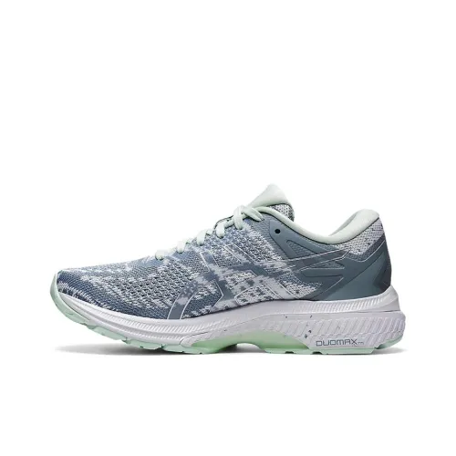 Asics Gel Kayano 27 Low Топ Беговые кроссовки Женские Серый Зеленый