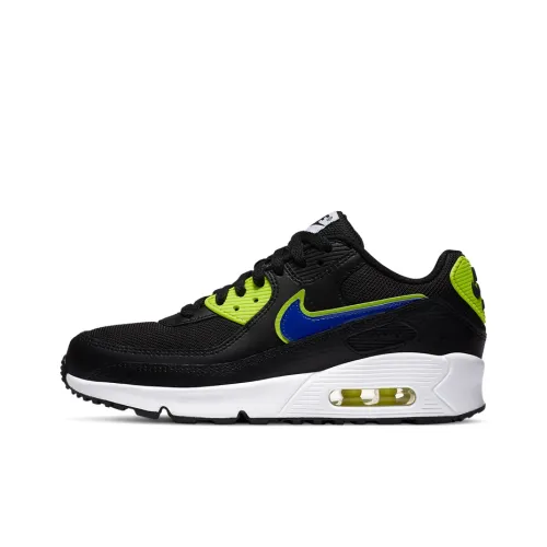 Nike Air Max 90 Low Топ Марафон Беговые кроссовки GS Черный Зеленый Синий