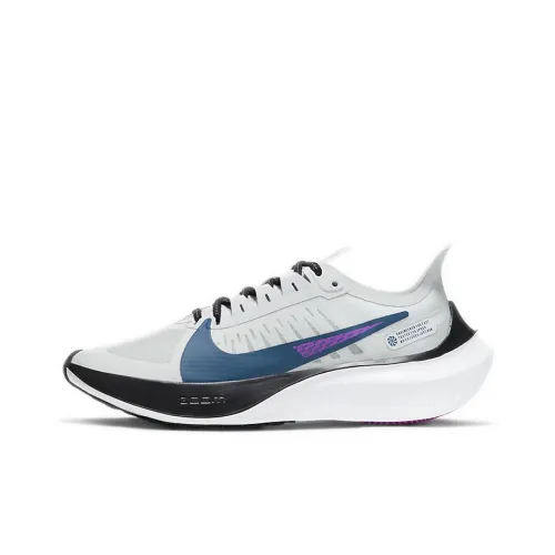 Nike Zoom Gravity 1 Non Slip Легкий Низкий Топ Беговые кроссовки Женские Серый Синий