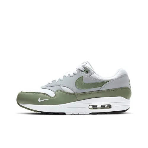 Nike Air Max 1 Low Топ Повседневные Беговые Кроссовки Мужские Серые Зеленые