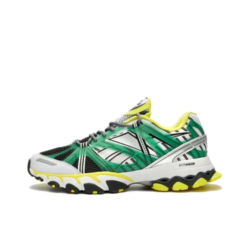Reebok DMX Trail Амортизация Низкий Топ Беговые кроссовки Унисекс Желтый Зеленый