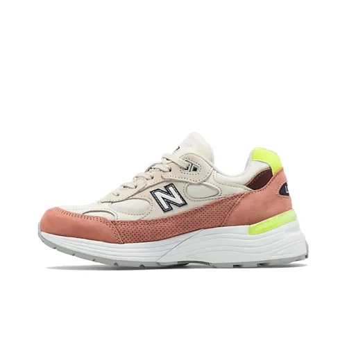 New Balance NB 992 Low Топ Беговые кроссовки Женские Белые Розовые