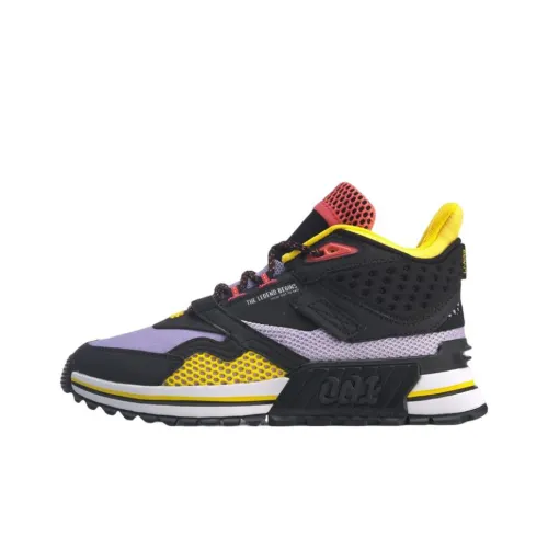 Лайнер 001 T1000 Зимний Амортизация Износостойкий MID Топ Беговые кроссовки Женские Желто-фиолетовый