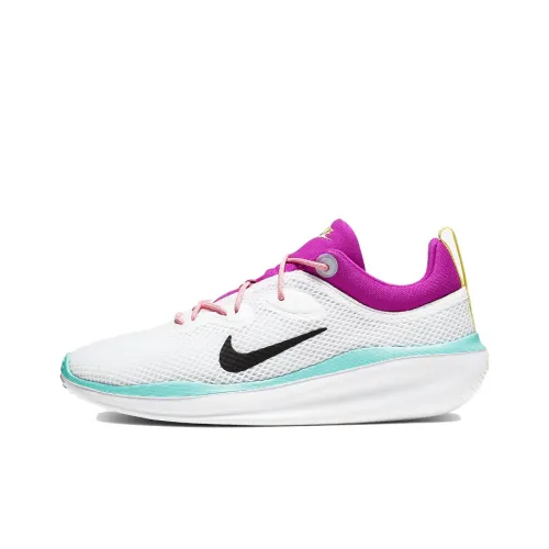 Nike ACMI Амортизаторы Шок Резистентные к Износу Низкий Топ Марафон Беговые кроссовки Женские Белый Фиолетовый