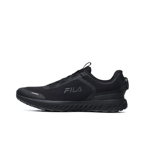 FILA Fence Low Топ Повседневные Беговые Кроссовки Мужские Черные