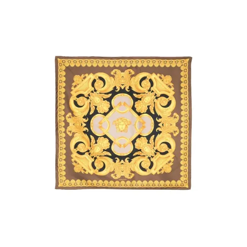 VERSACE Шелковые шарфы Женские Золото